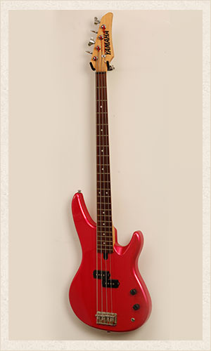 Red Yamaha Bass Guitar