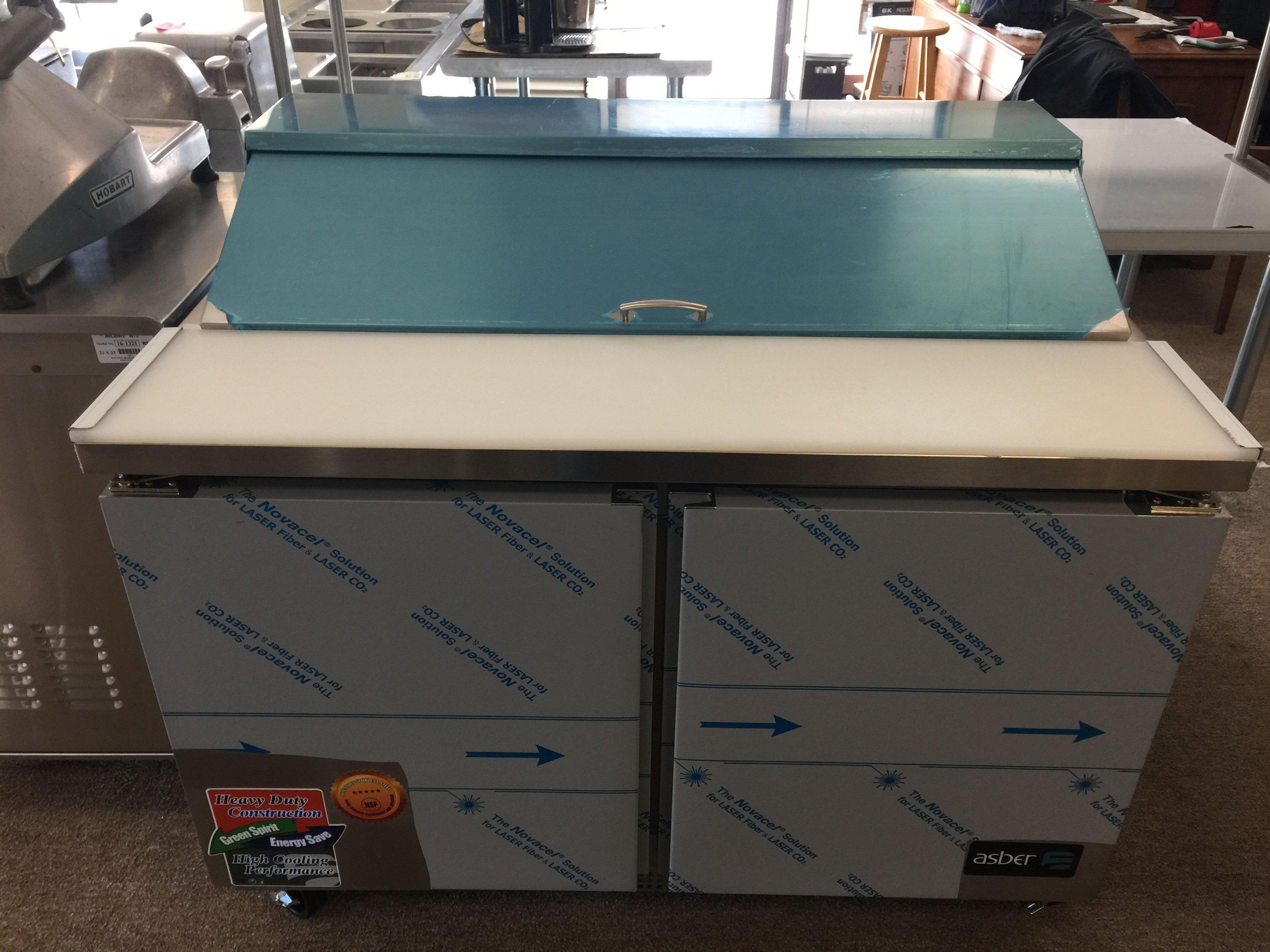 New Asber  48" Sandwich Prep Table
