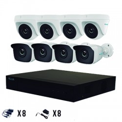 Kit 8 Cámaras TurboHD 1080p 