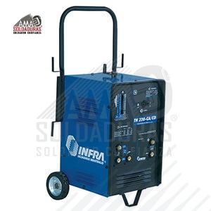 TH 320 CA/CD

Categoría: Soldadoras para electrodo revestido (SMAW)
Trabajo: Industrial ligero
Alimentación: 110 / 220 V
Rango de amperaje de soldadura:	2 rangos de amperaje 35-300 A, CA 30-200 A, CD
Ciclo de trabajo: 20%
Suelda con: Electrodo revestido (SMAW) de CA en diámetros desde 1.6 hasta 4.8 mm (1/16" a 3/ 16") E6013 y E6011. Electrodo revestido (SMAW) de CD en diámetros desde 1.6 hasta 4.0 mm (1/16" a 5/ 32") E6010 y E7018.