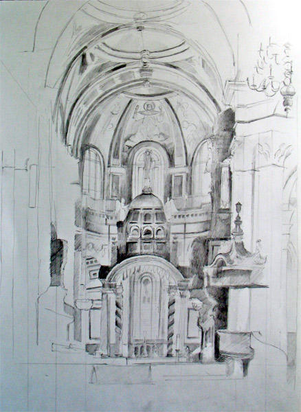 St Pauls Cathedral #3 (Pencil)
