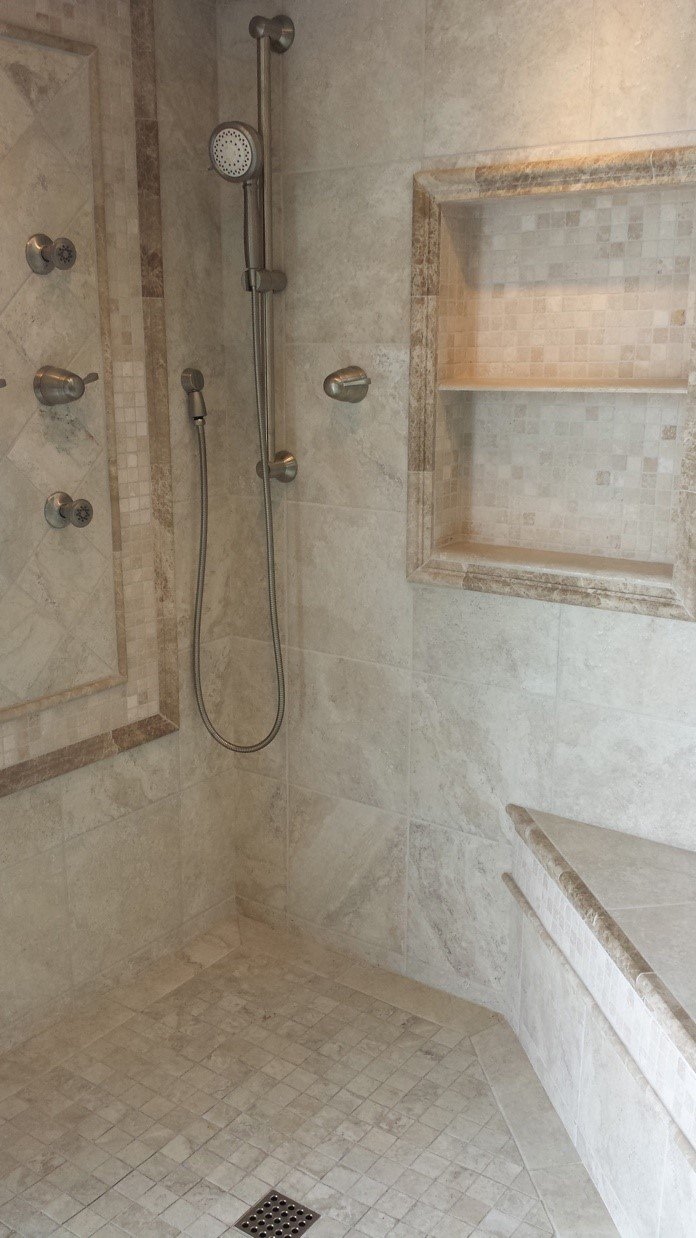 Renovated Shower Tile