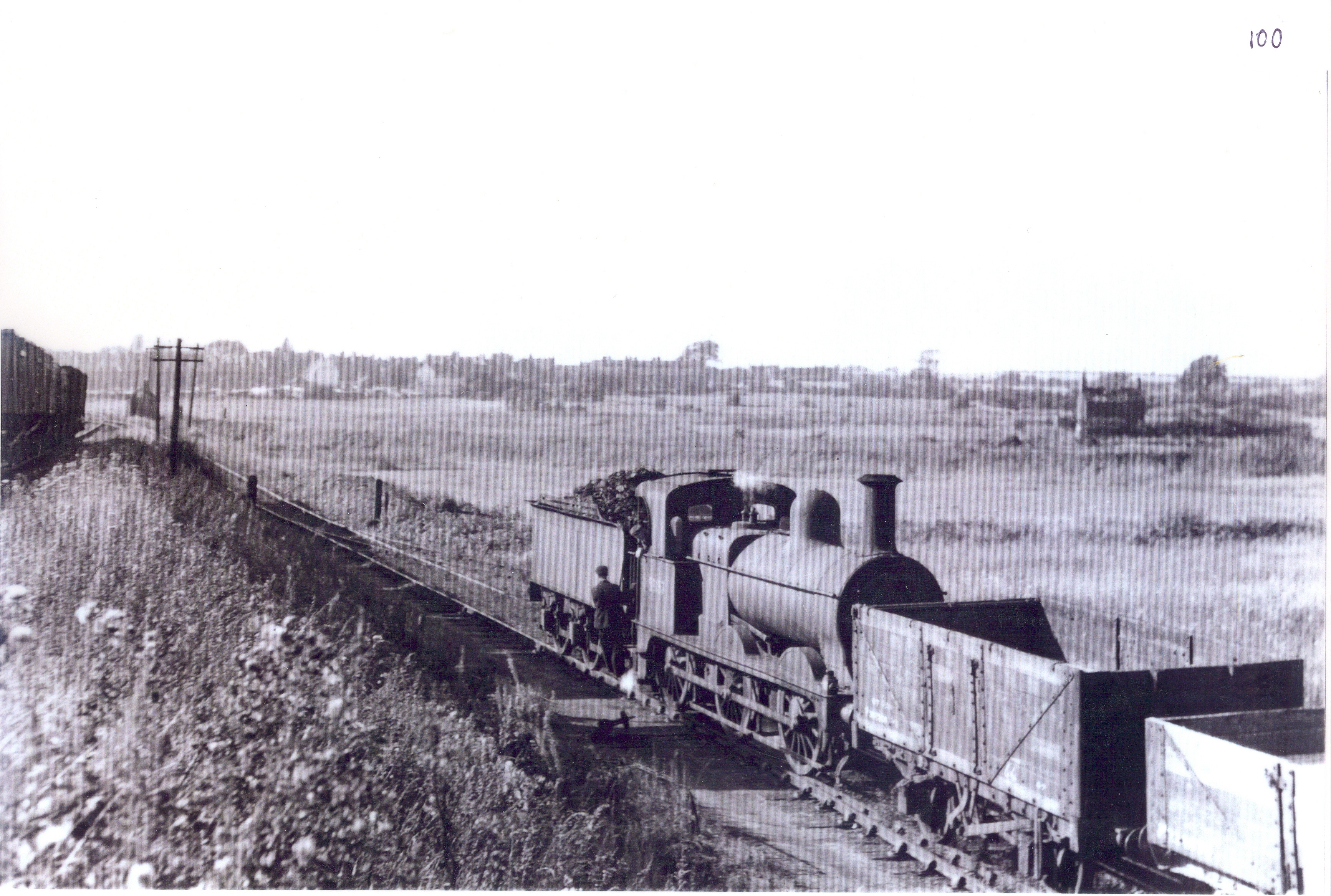 Goods  train on the branch line