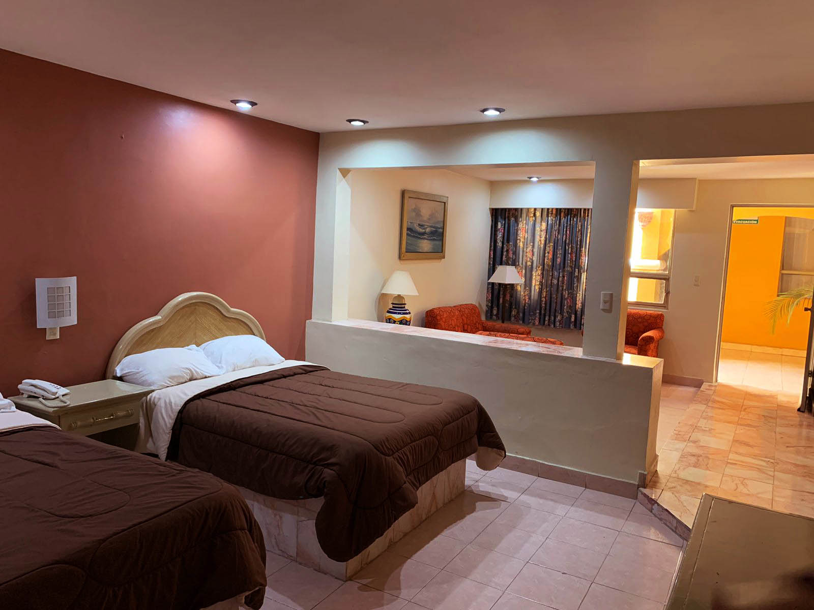 Deluxe room with a king size bed