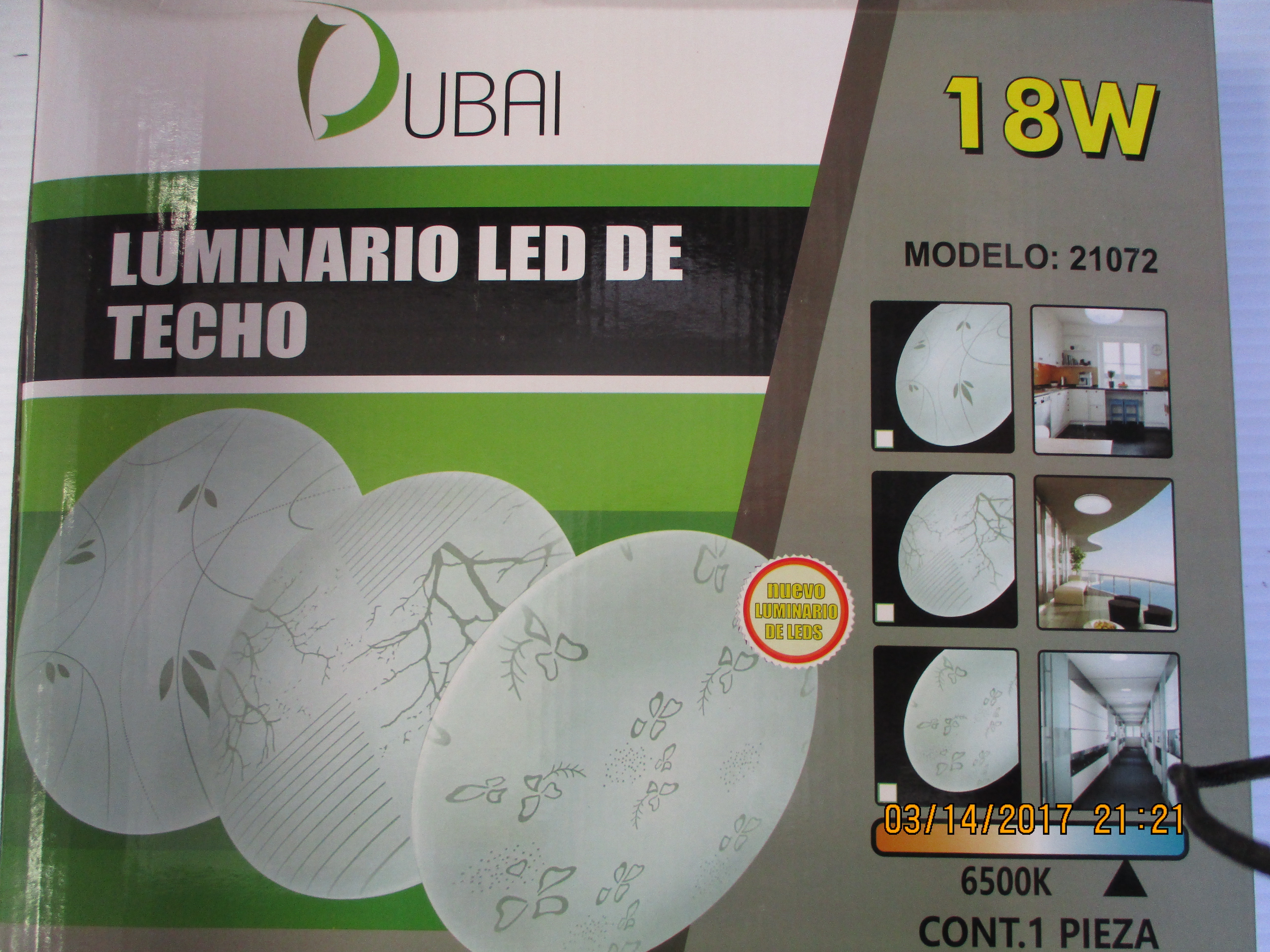 LUMINARIO DE LED PARA TECHO 18W
MARCA: DUBAI
CÓDIGO: 21072