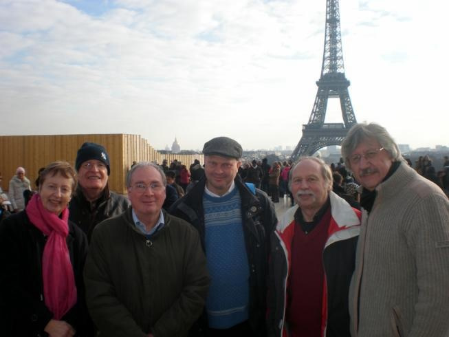 Merrydowners on visit to the Eiffel Tower