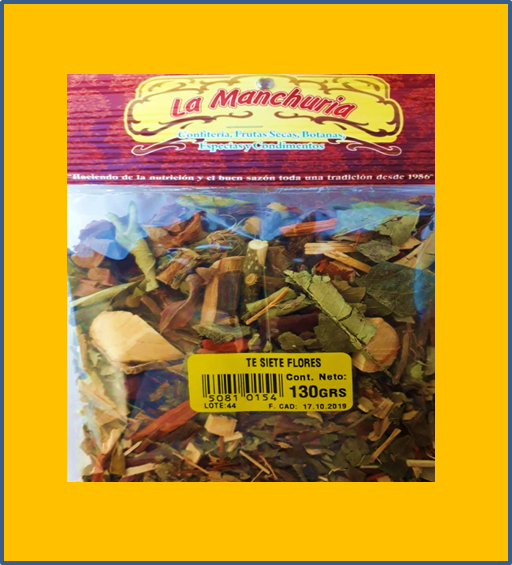 TÉ SIETE FLORES
130 GRS