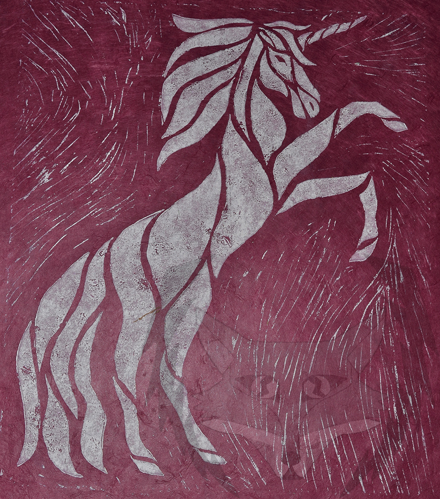 Tribal Unicorn Print