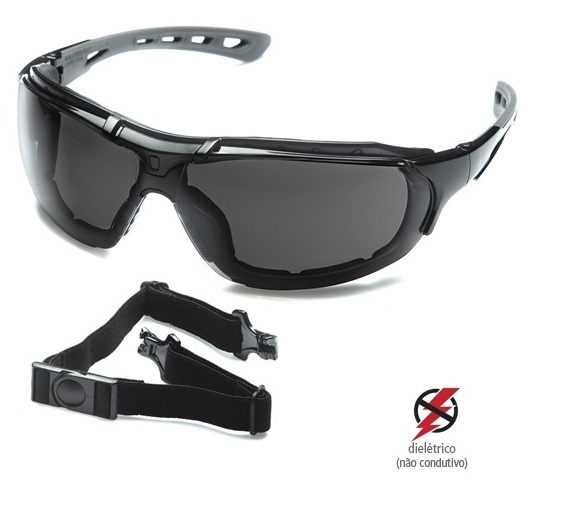 ÓCULOS DE PROTEÇÃO NÃO
CONDUTIVO DE ENERGIA LENTE CINZA