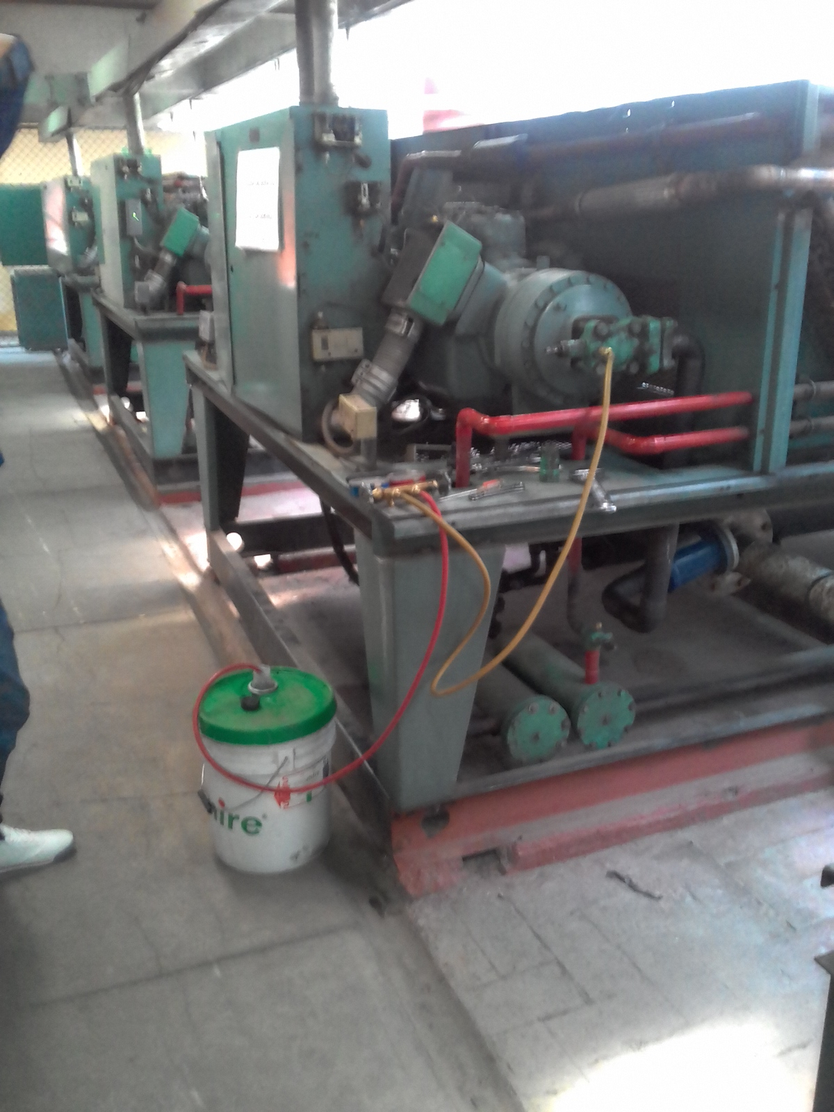 Cambio de aceite a Compresor