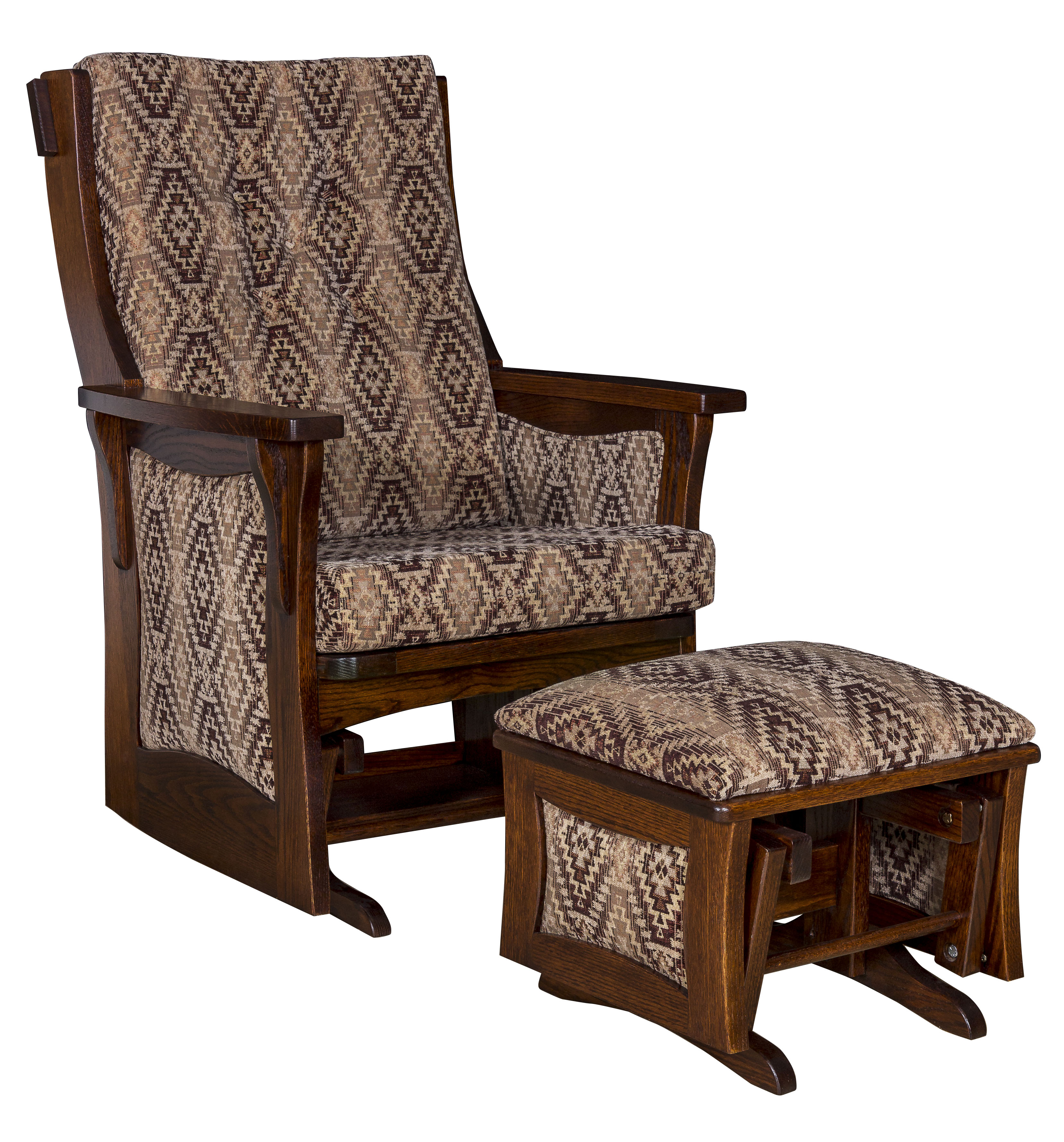 Sebana Inlay Regular Glider and Ottoman