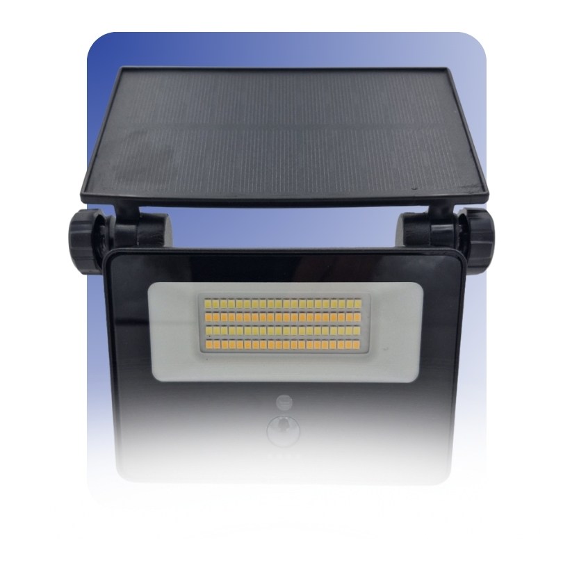 reflector led para exterior y celda solar