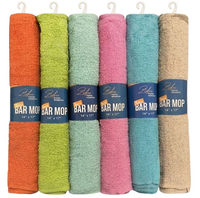 RN128570
ZIDAR 3PK BAR MOP ASSORTED COLORS 
14X17
UPC: 851660165321
72 CS PACK
