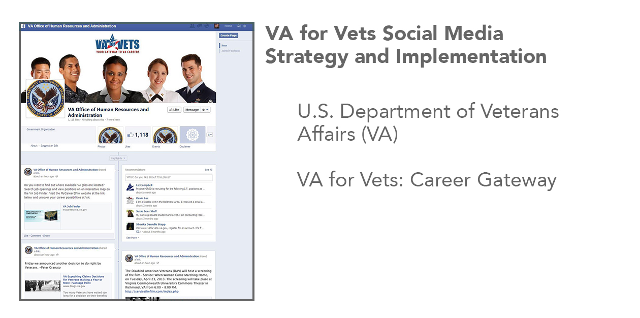 Veterans Affairs Facebook Content Management