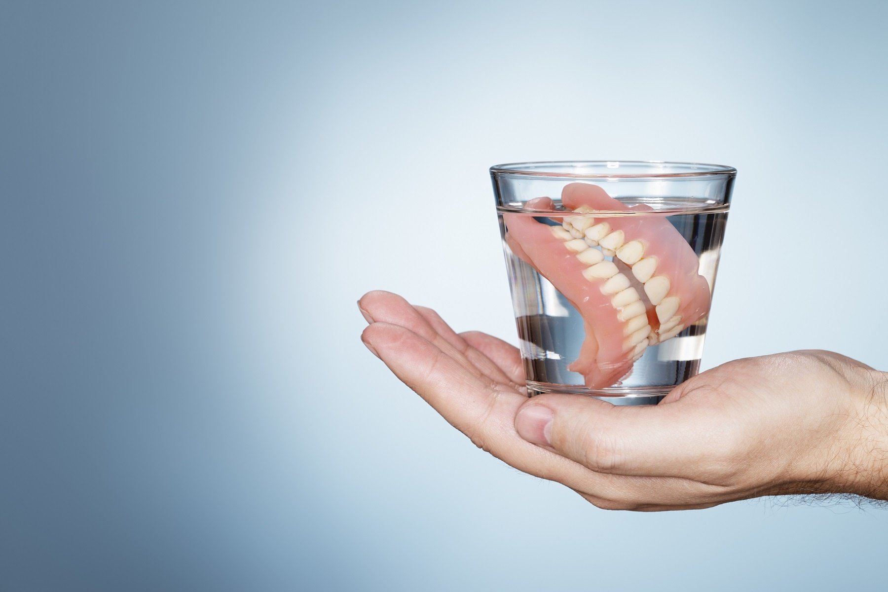 Dentures in a Glass