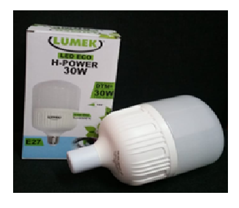 Bombillo LED ECO H-POWER
 30W  6.500°K 100-240V Lumek
                                                                                                 Cod-15158

