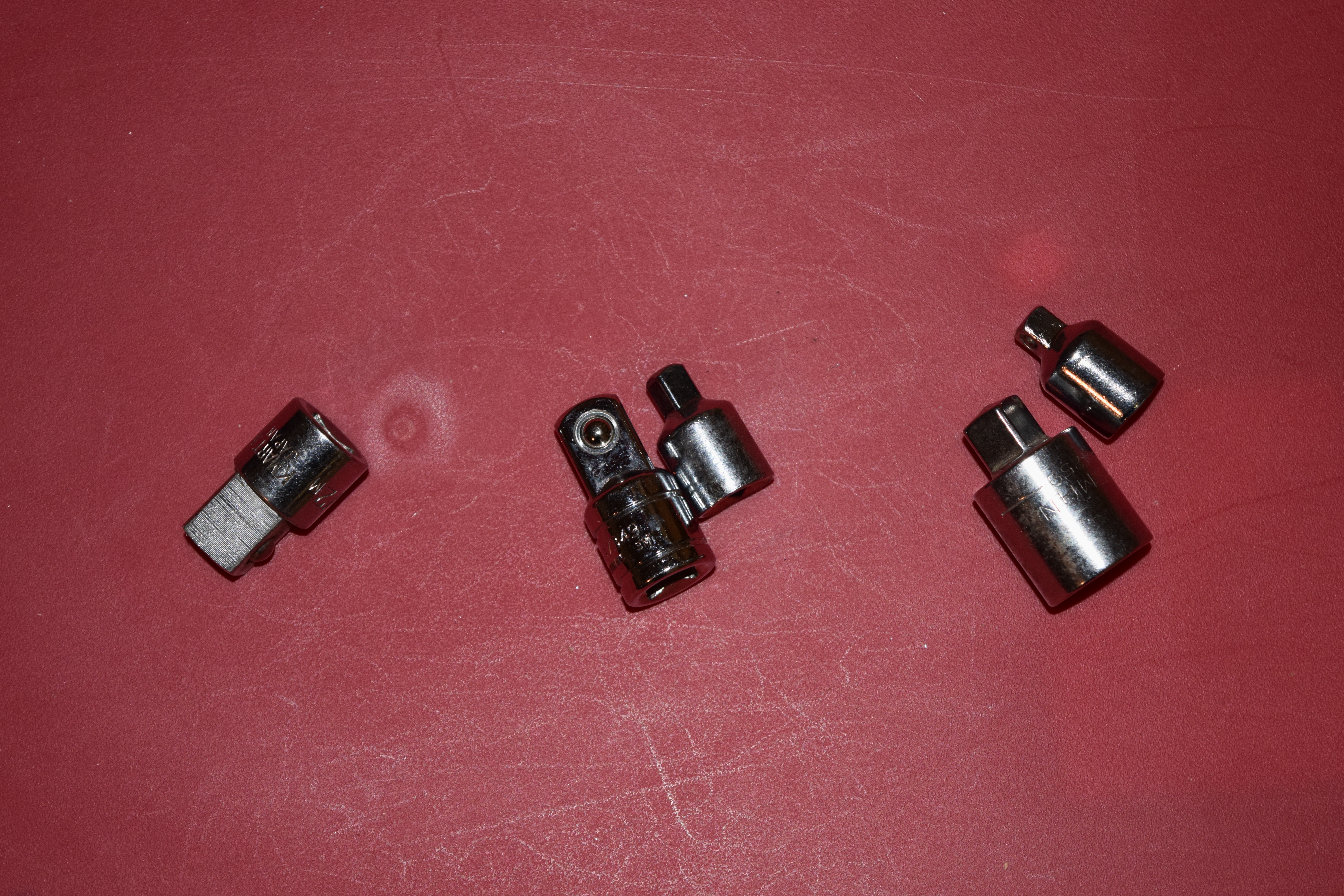 Socket Adapters (1/2 to 3/8, 3/8 to 1/2 x2, 3/8 to 1/4 x2)