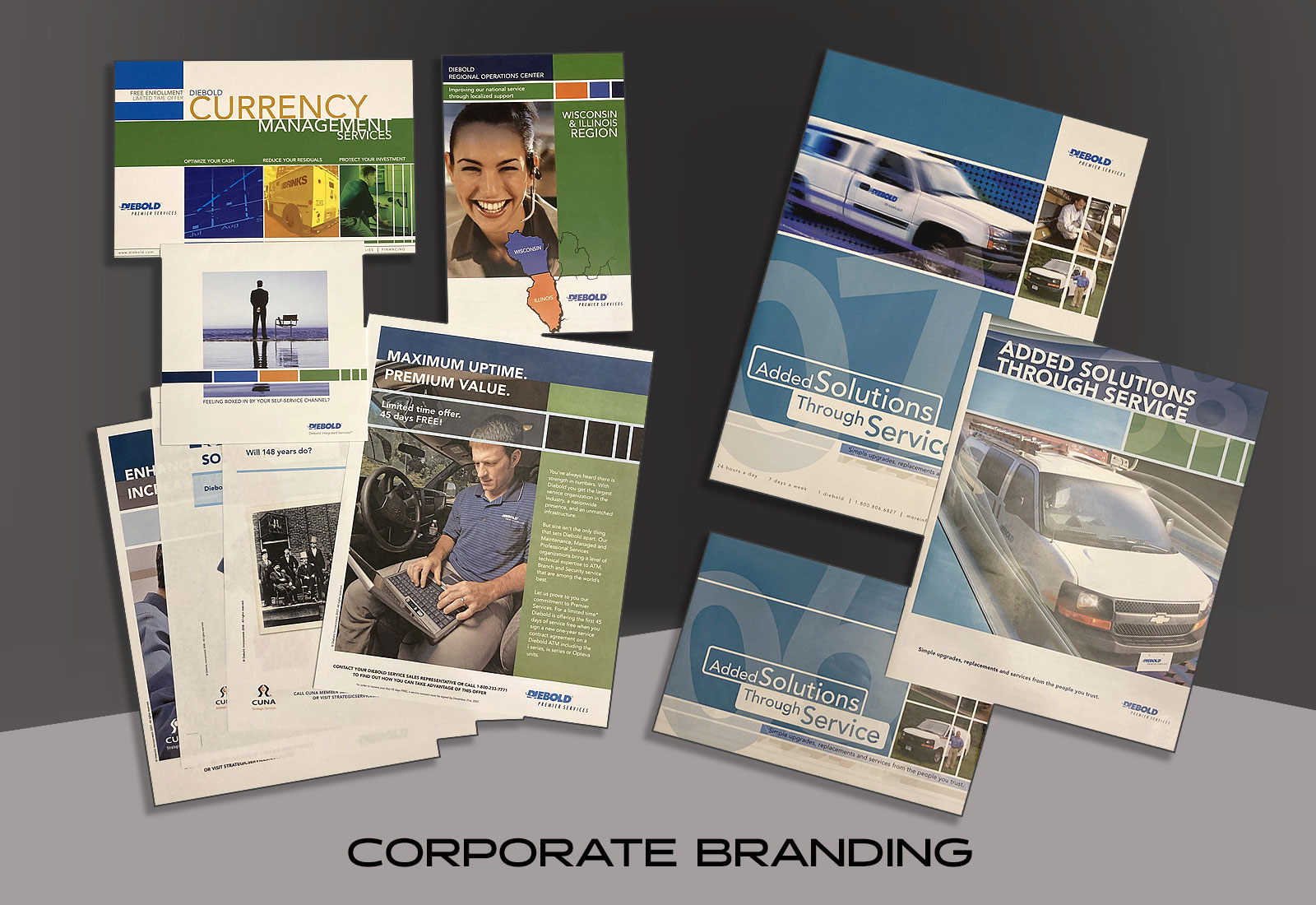 Corporate sales and marketing literature