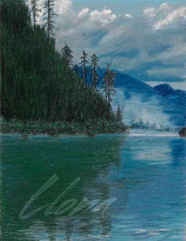 Mountain Lake
Original Pastel Painting
10" x 13"