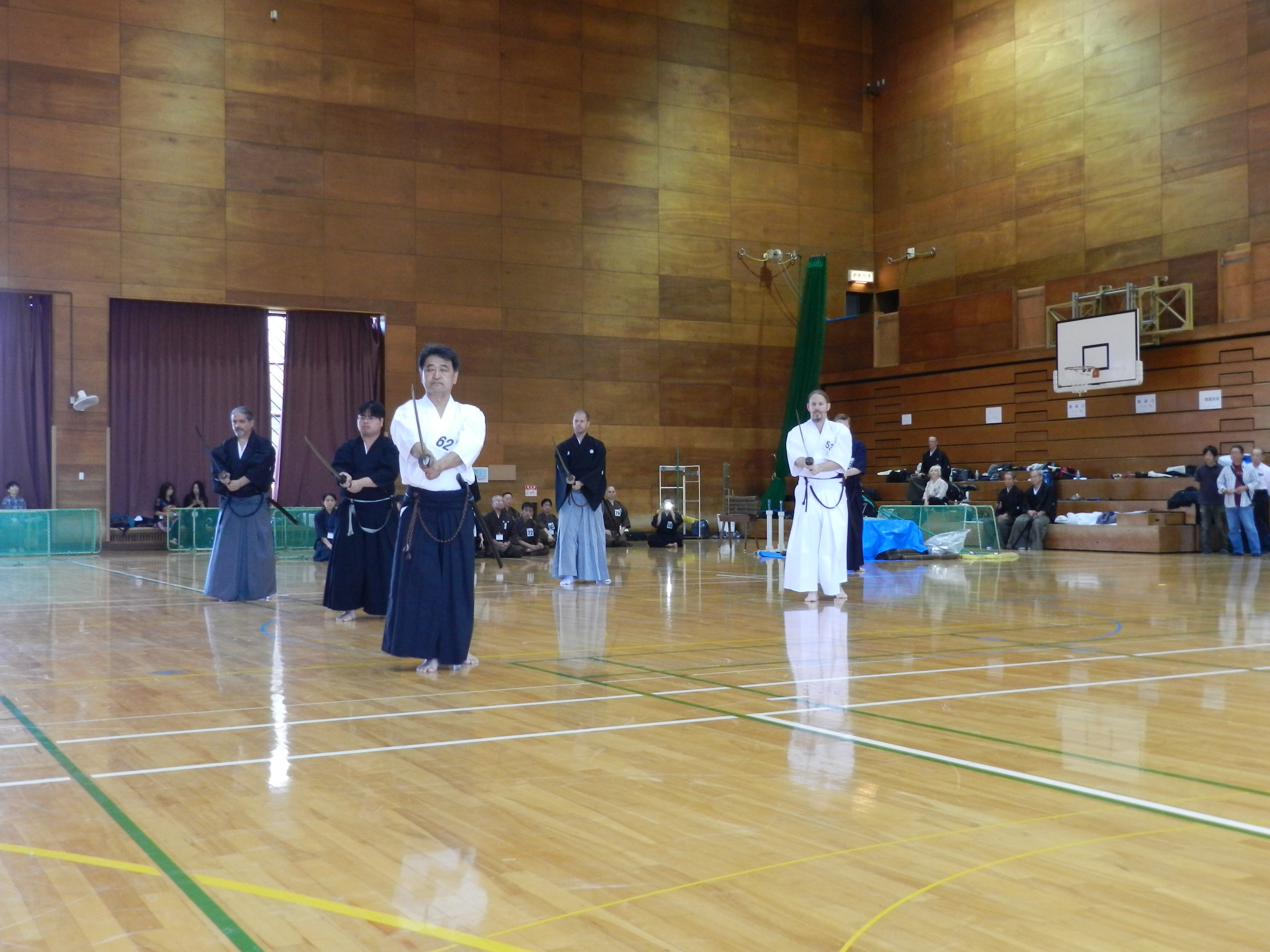 Toyama Ryu embu - participants from UK, Australia, D.C., Lancaster and San Diego.