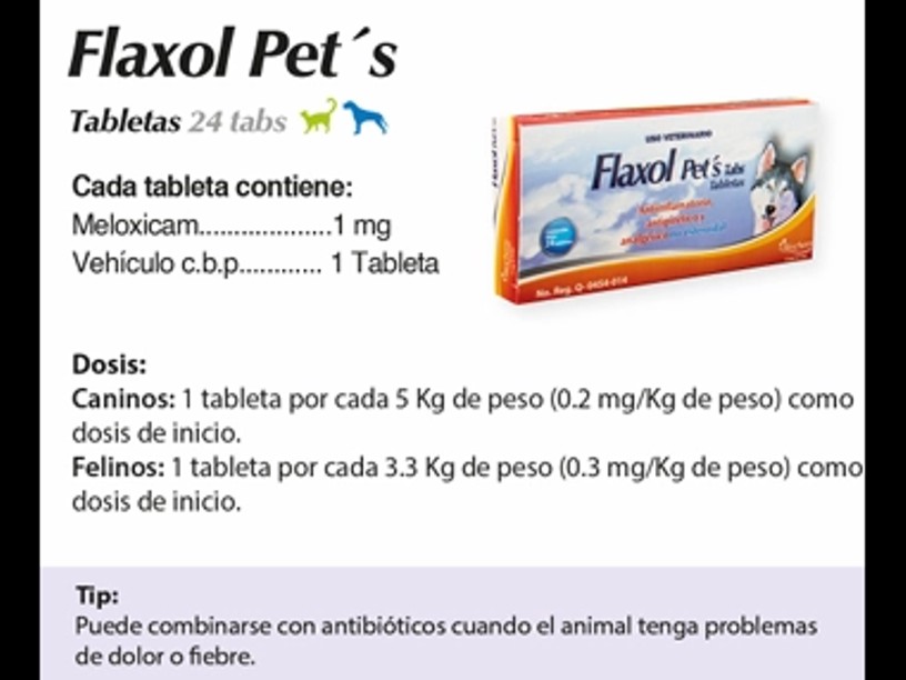 PET015 FLAXOL PET 24 TABLETAS