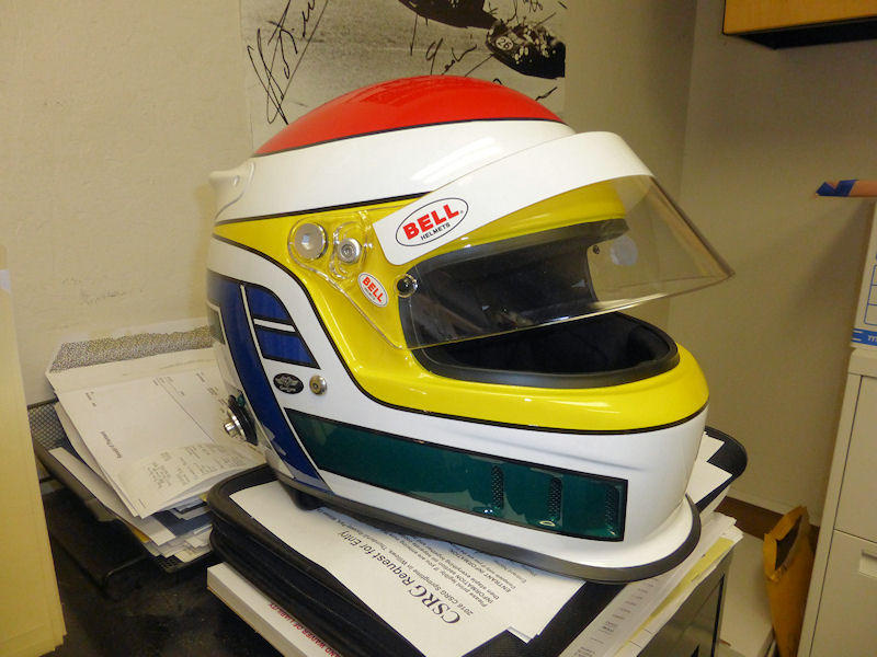  custom painted racing helmet