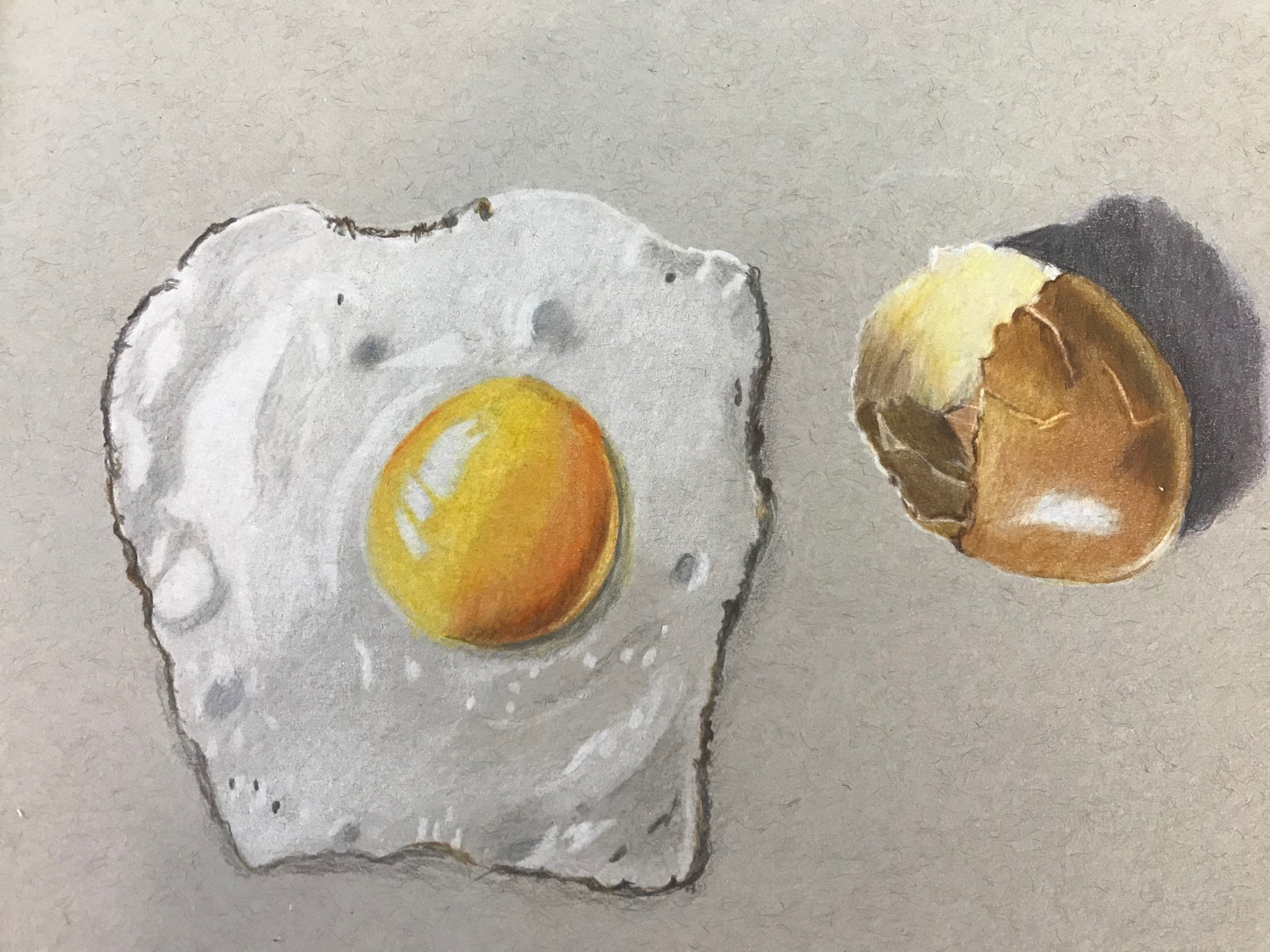 Breakfast?
Egg and Shell lesson Phil Davies ArtTutor.com