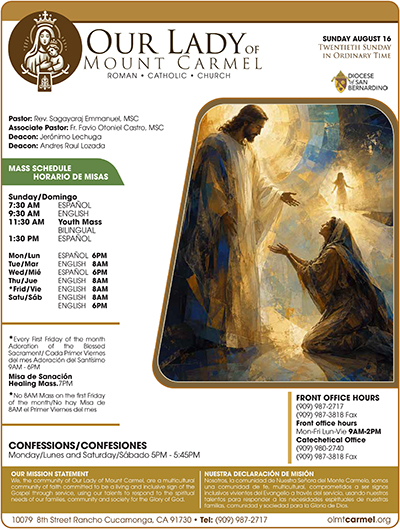 SUNDAY BULLETIN