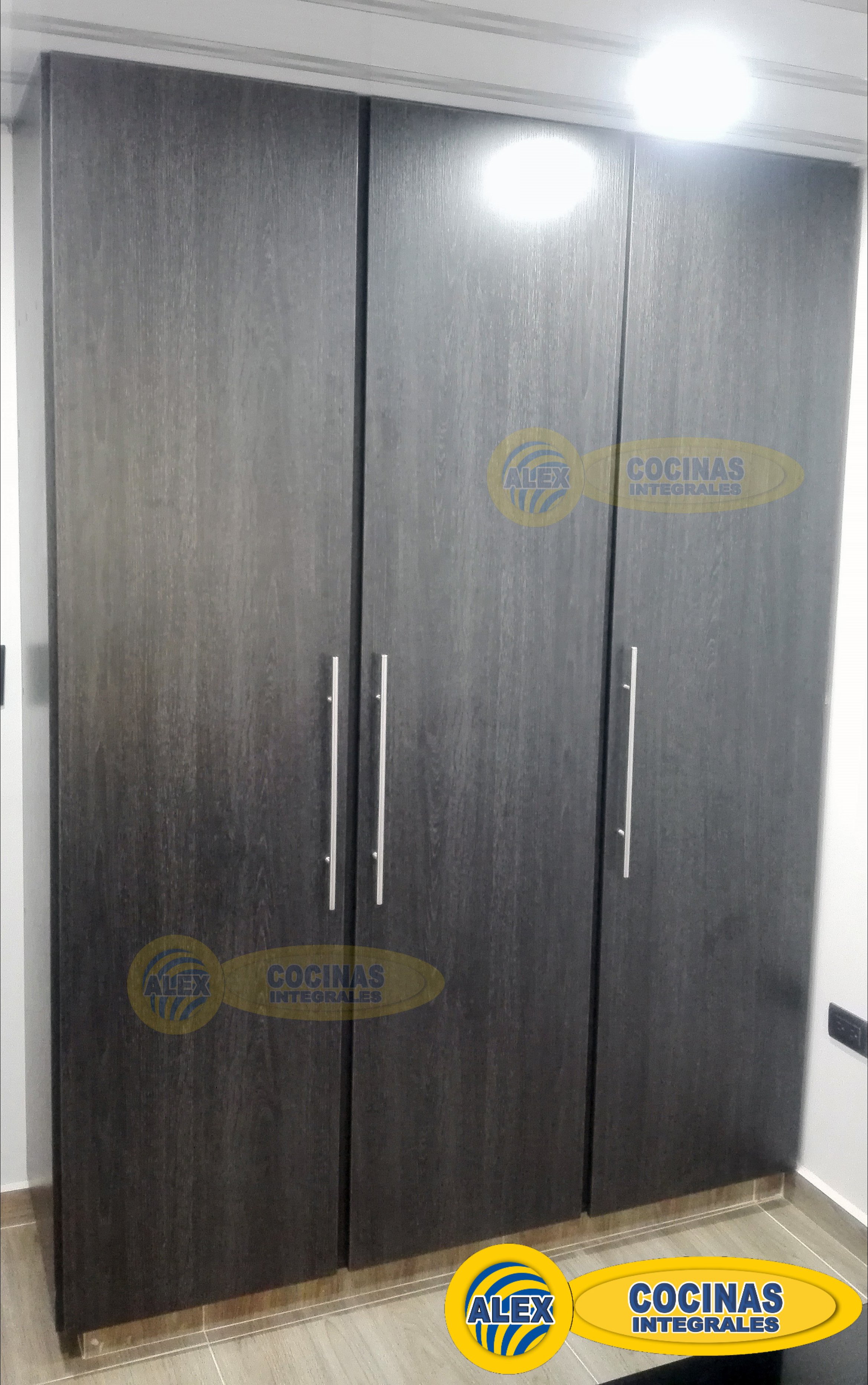 Closet de puertas batientes color Volcano