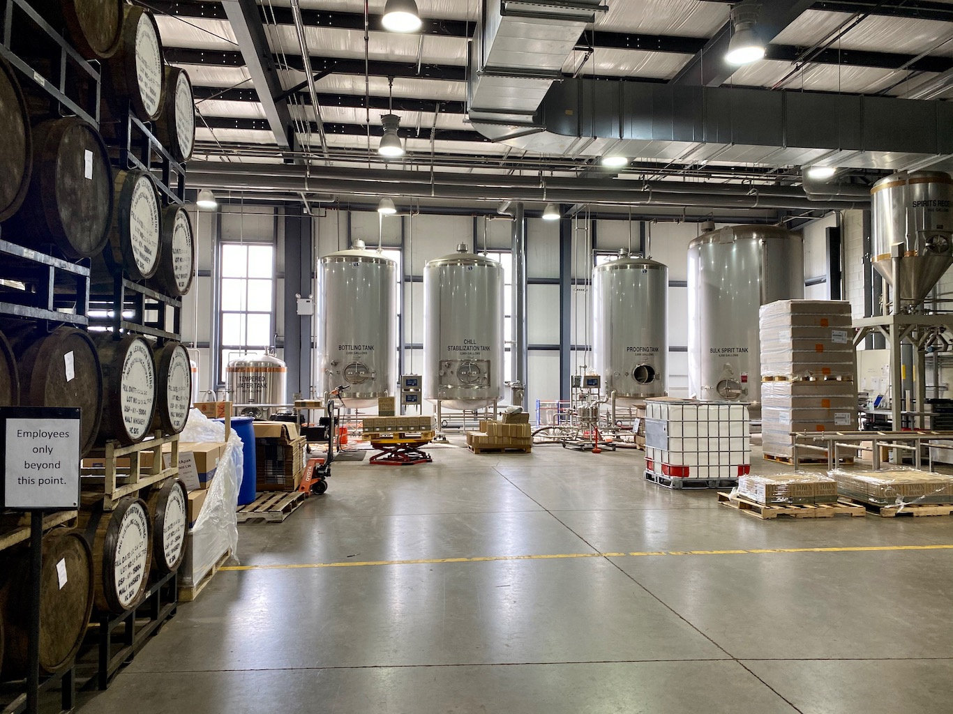 Barreling & Bottling Area -Lexington Brewing & Distilling Co (Town Branch Distillery)