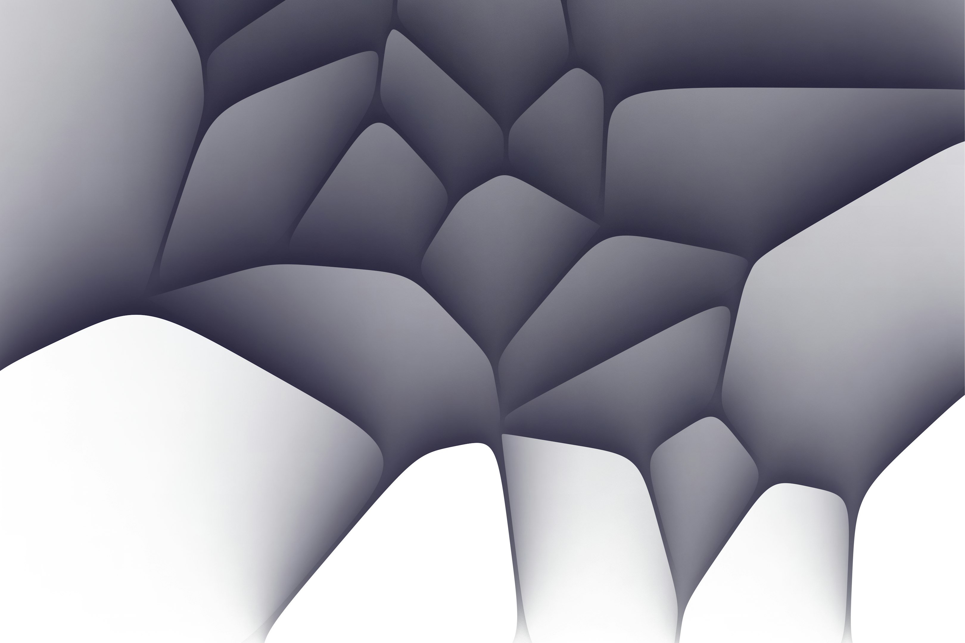 un fondo abstracto blanco y gris con curvas