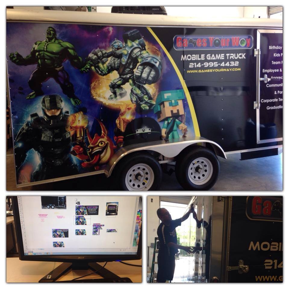 Mobile Game Truck Wrap