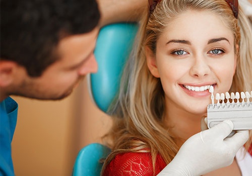 Dentist Woman Teeth Whitening Dental Clinic