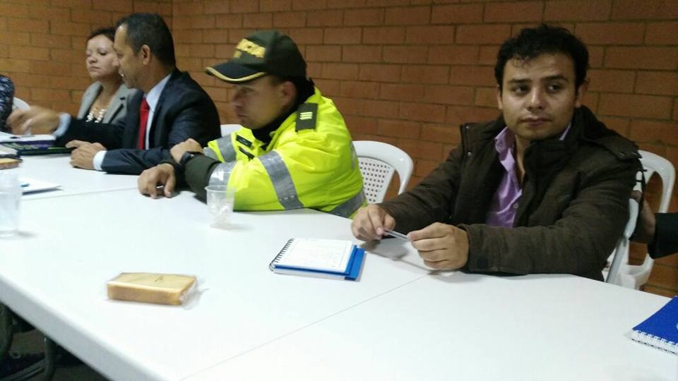 Reunión de seguridad con el concejal Nilson Leonardo y el secretario de gobierno Alejandro Santana.