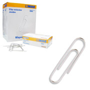 CLIP ESTÁNDAR JUMBO MAE
CAJA CON 100 PIEZAS, SUJETA 35 HOJAS