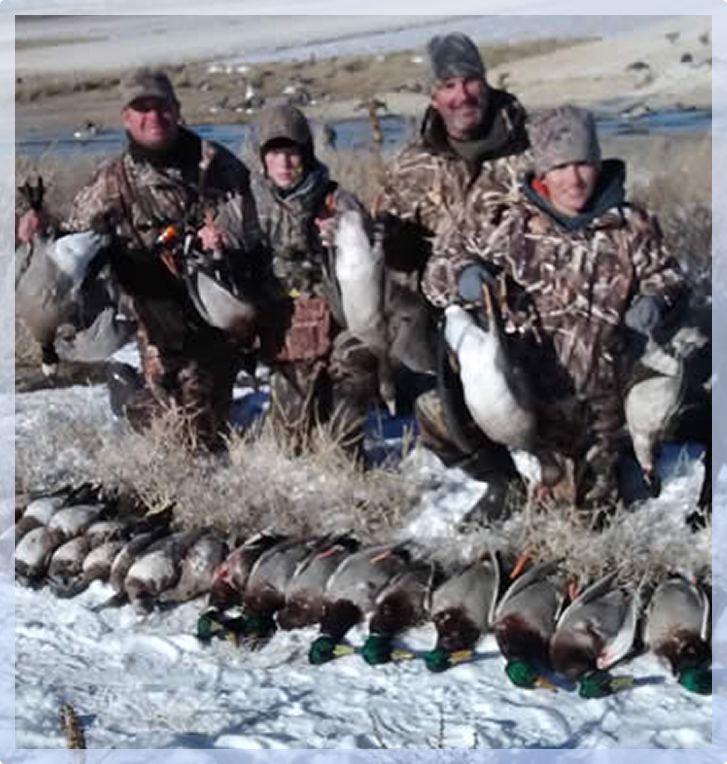 A group of hunters A group of hunters