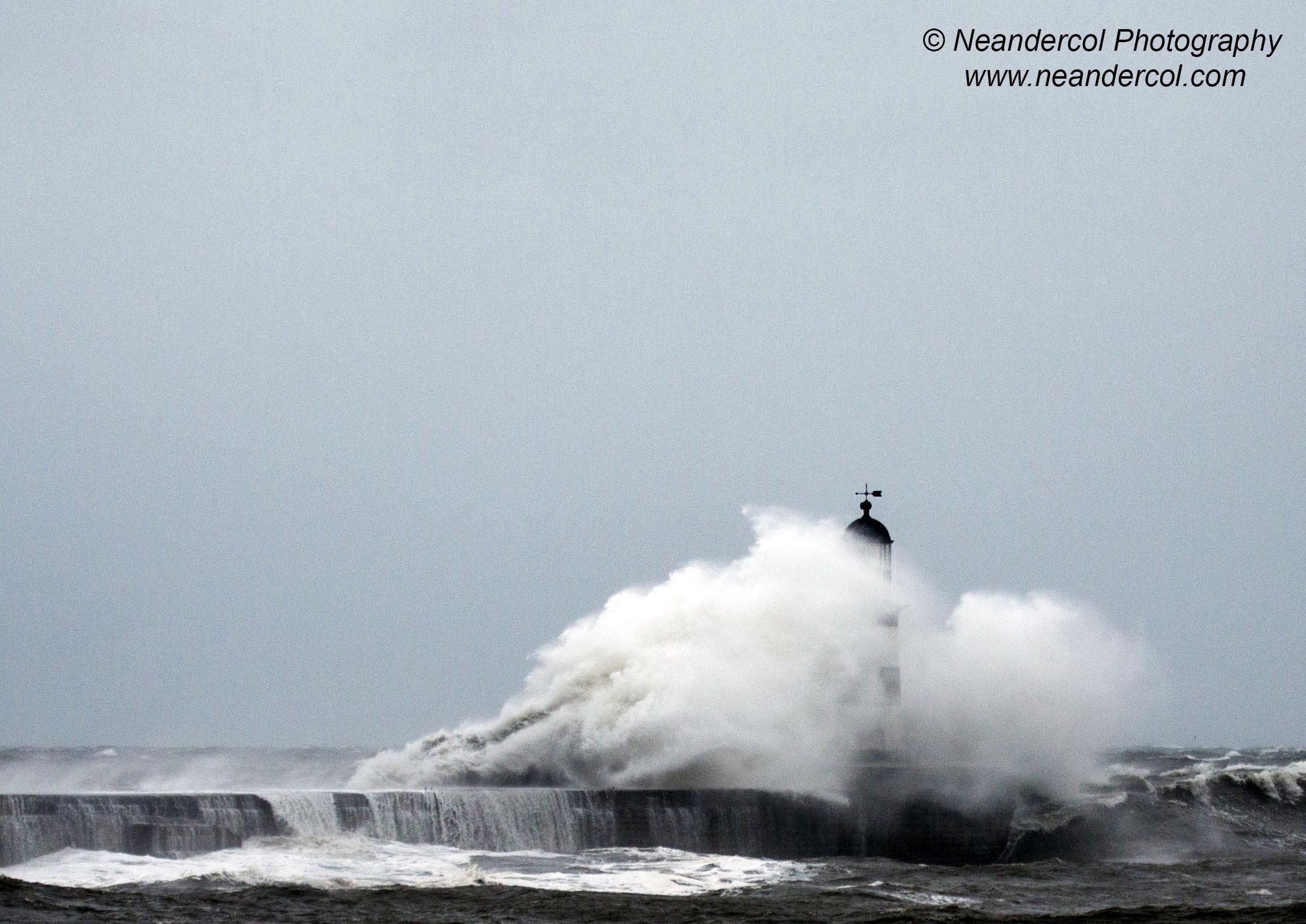 Storm at Seaham Harbour