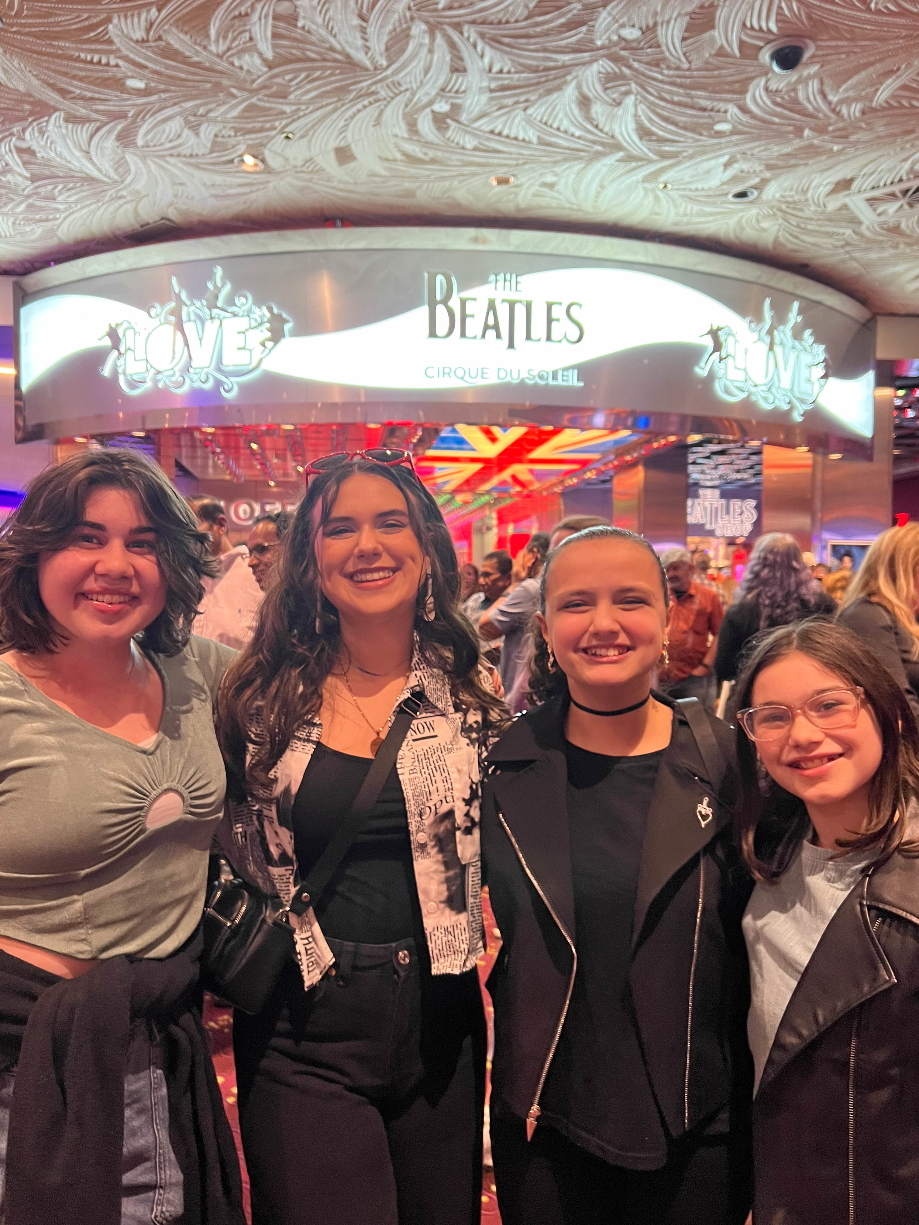 We saw a Cirque du Soleil show with Molly & Rebecca