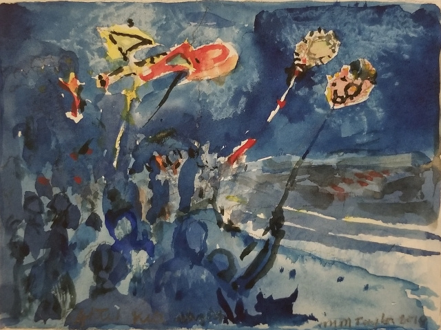 Taylor, Lighted Kites Night, 4.5x6, WC