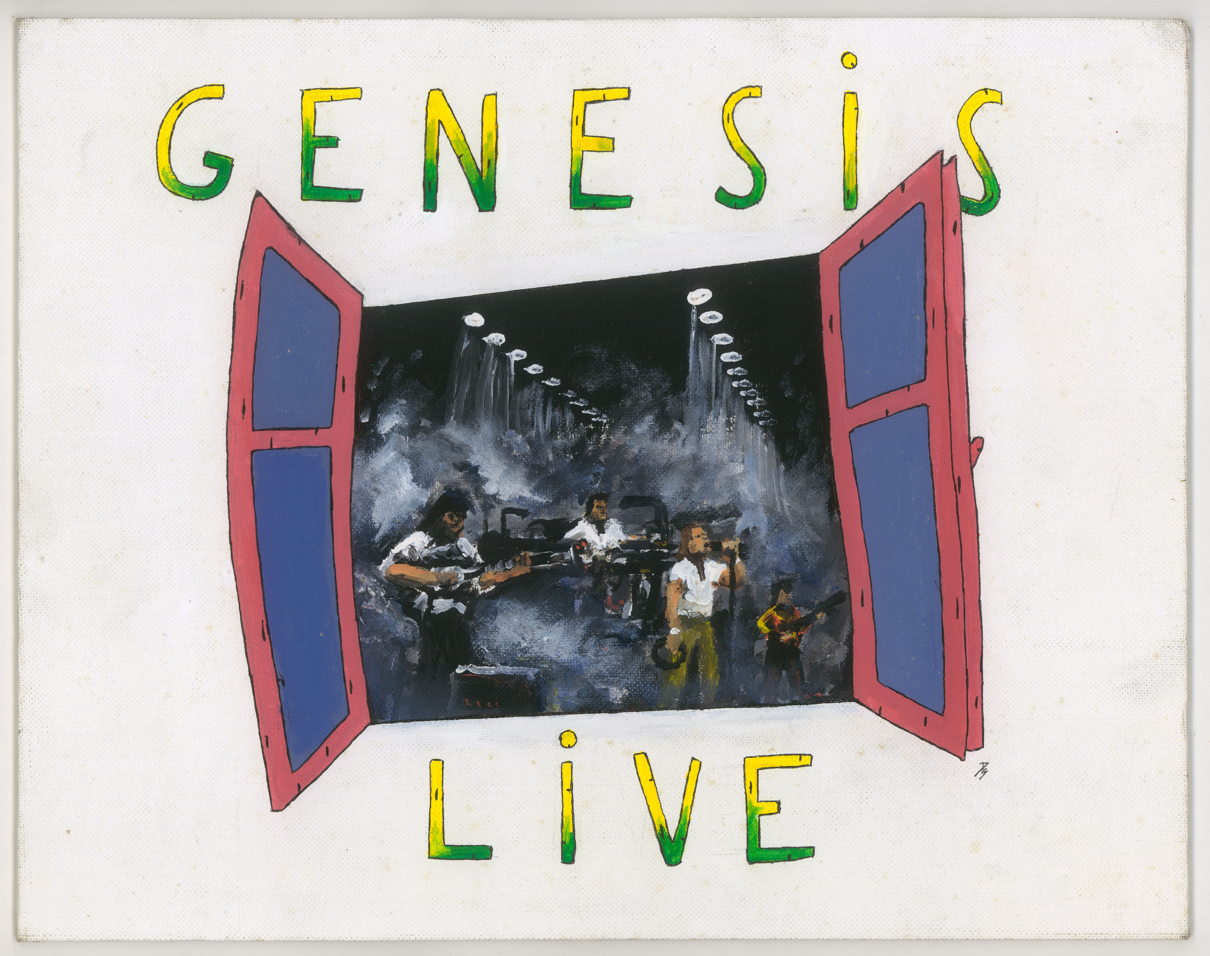 Genesis Live
$200
11" x 14"
Acrylic on canvas board
1988