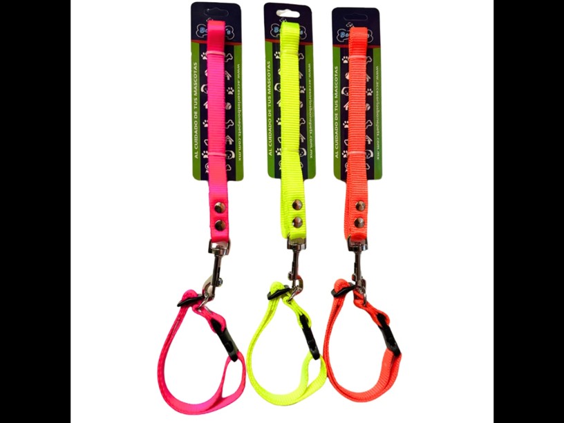 BON011 - CORREA CON COLLAR
 3/4 CINTA FLORECENTE