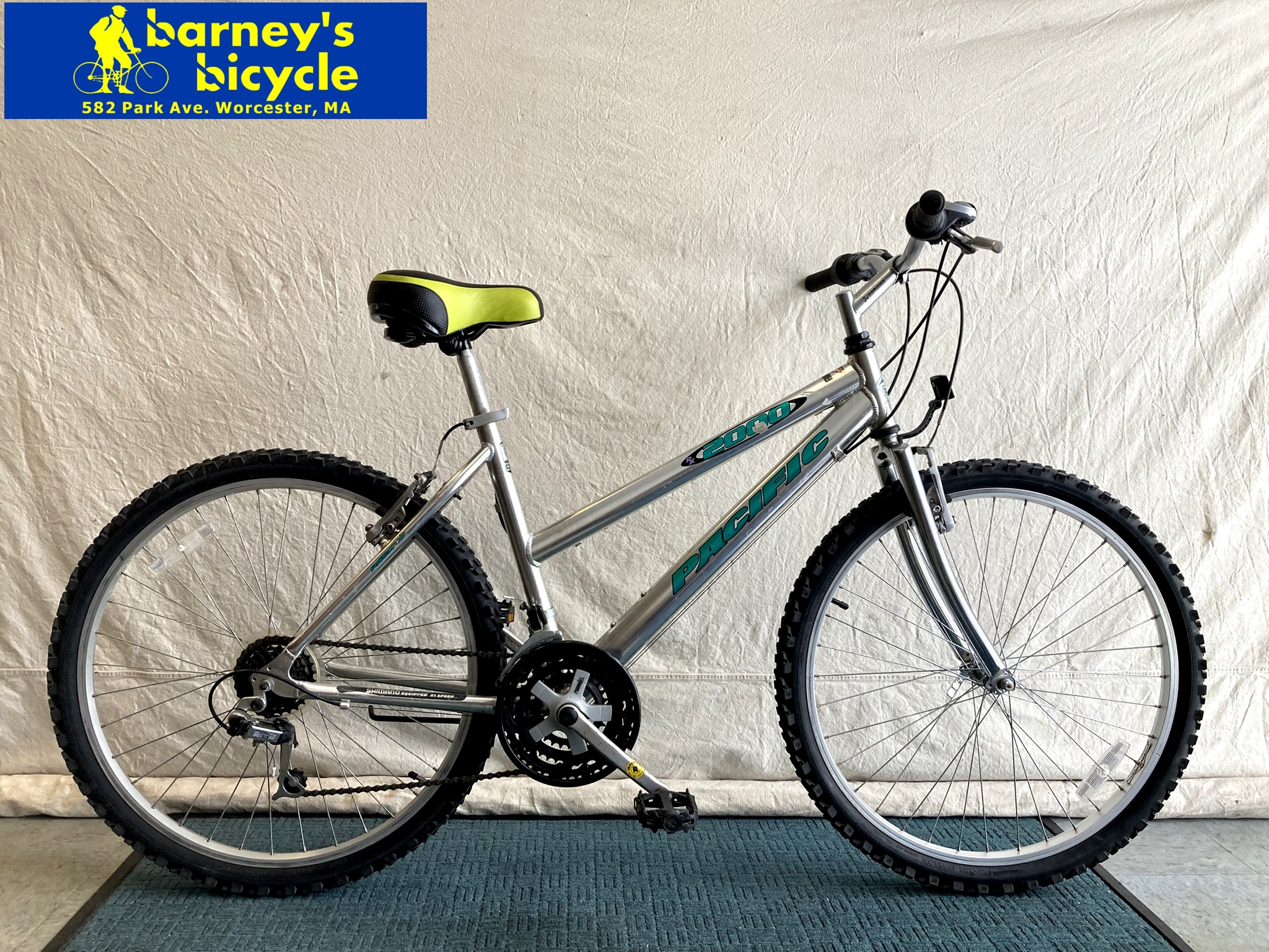 Pacific 2000 ST
Wheel Size: 26" / Frame Size: 18"
Speeds: 21
Price: $179.00 (Pro Tuned)
