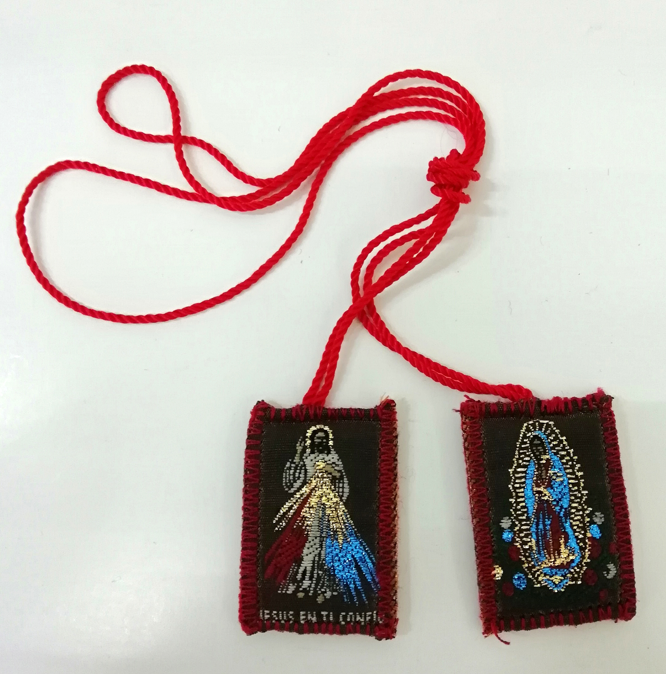 ESCAPULARIO DEL SEÑOR DE LA MISERICORDIA CON VIRGEN DE GUADALUPE
