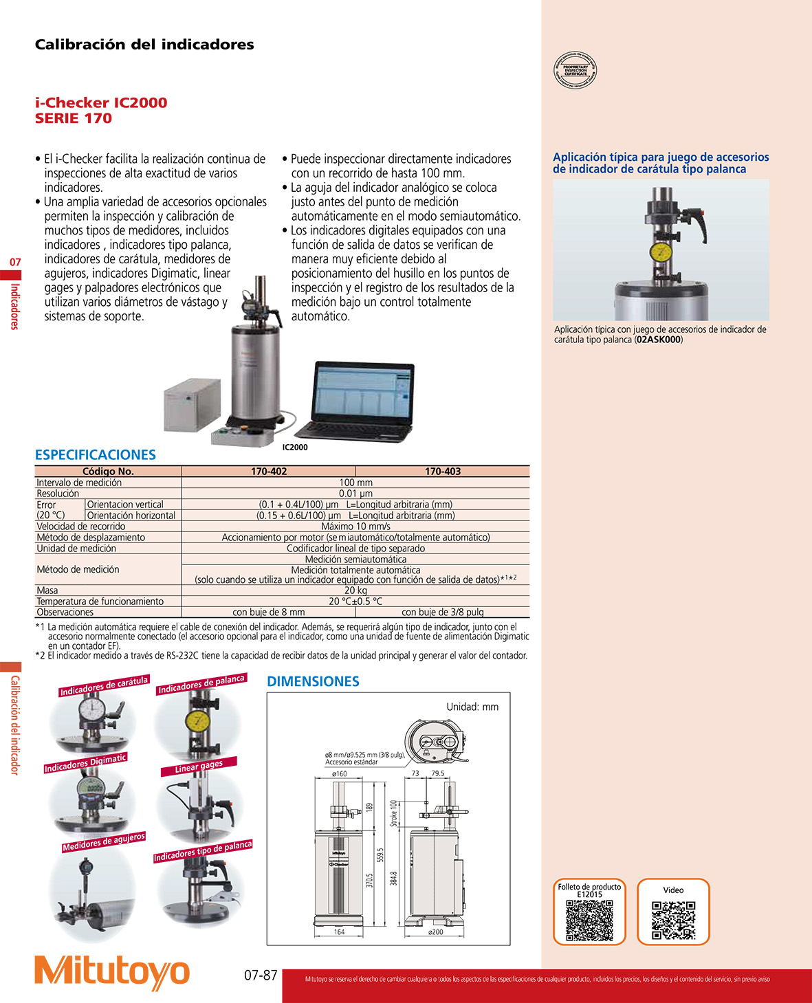 Calibrador de indicadores i-Checker IC2000