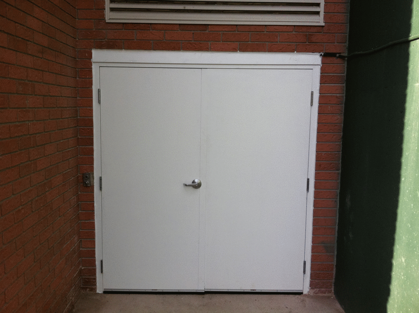 Photo of new door and frame