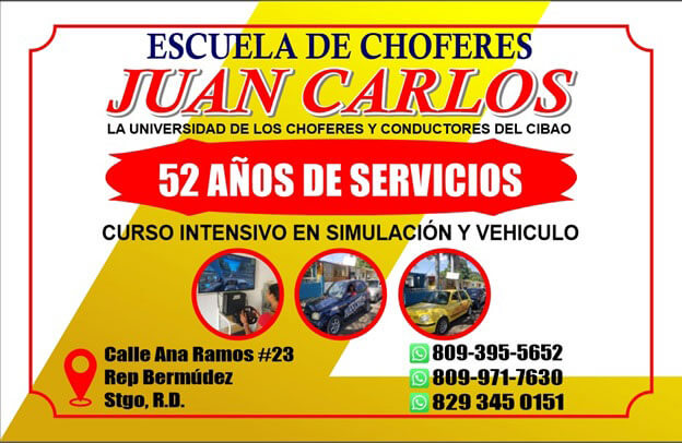 ESCUELA DE CHOFERES JUAN CARLOS - 52 AÑOS DE SERVICIOS