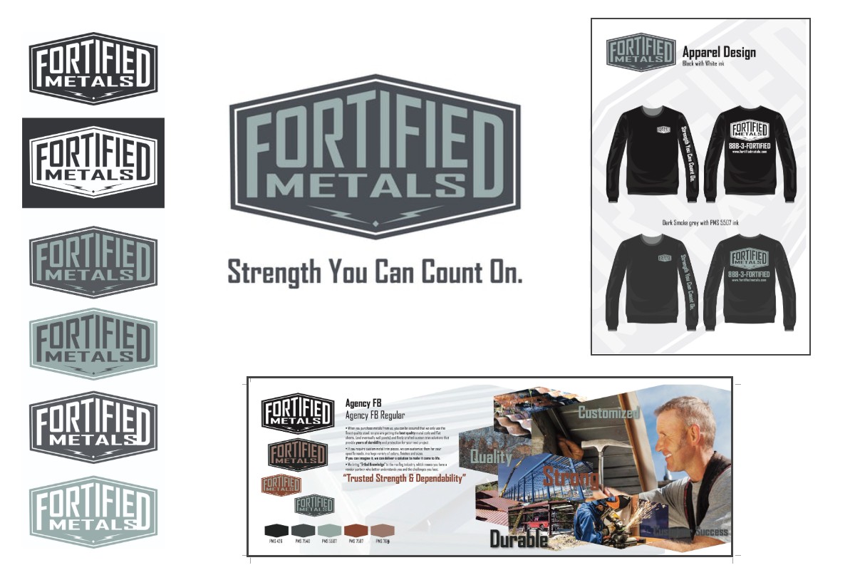 Fortified Metals Naming, Brand Design and Website