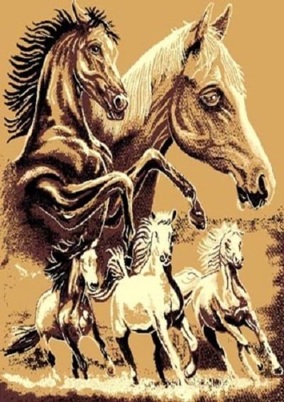 Horse Family 
5x7