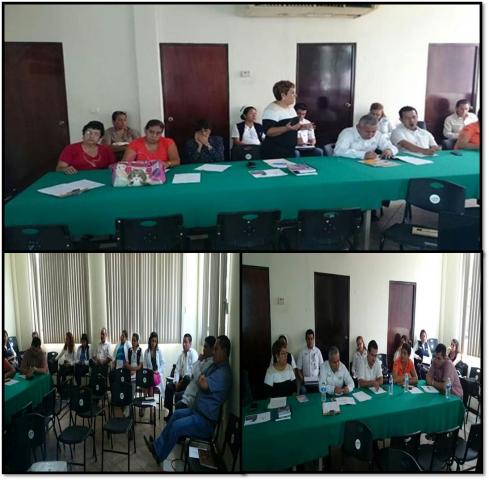 21/07/15 Se llevo acabo la reunión interinstitucional con el personal de salud en el cual se dio a conocer la operatividad de la Norma Oficial Numero 046.