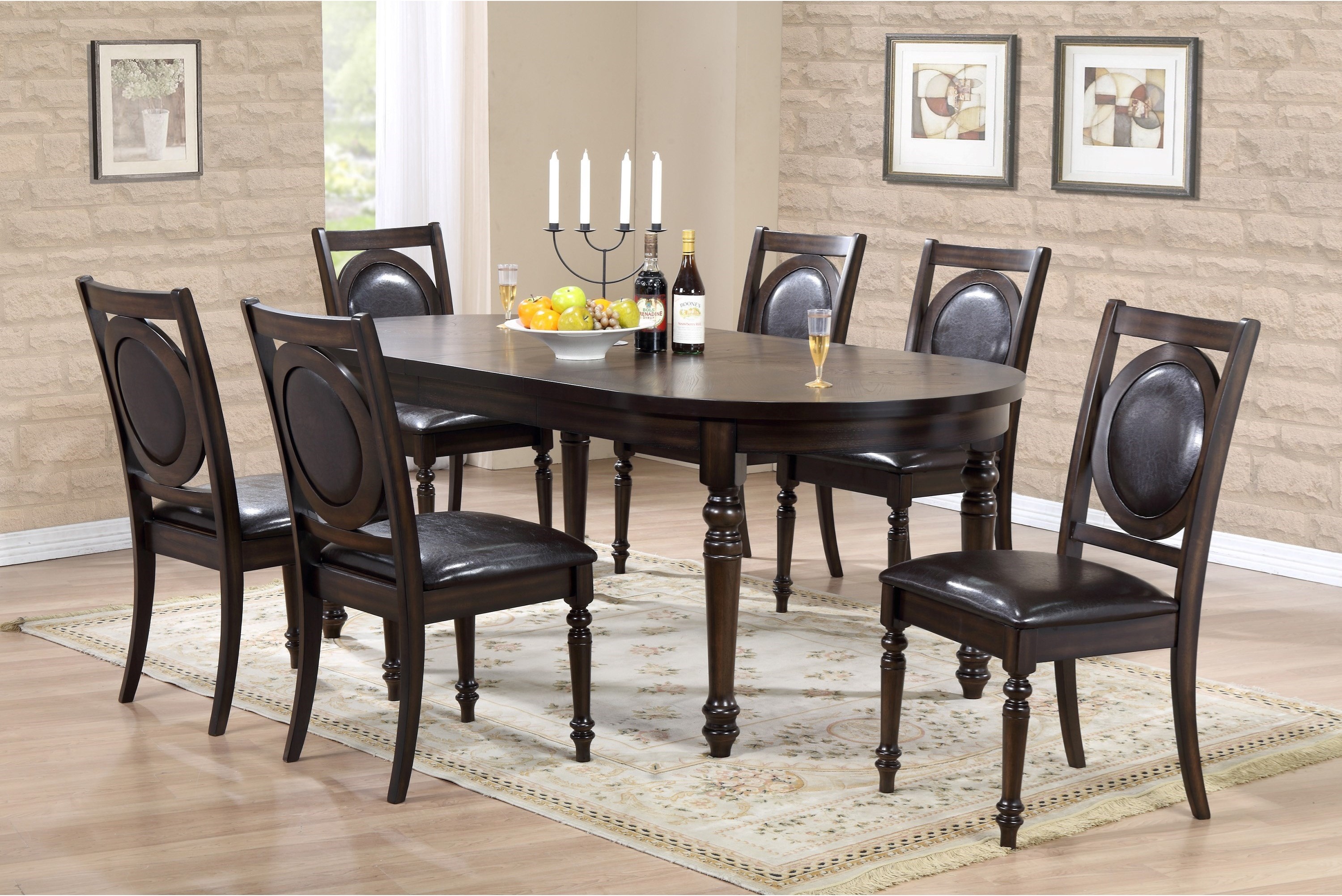 Furniture Clearance Center Wood Dinettes And Kitchen Sets Lyla 5 Piece Dinette C M 2331